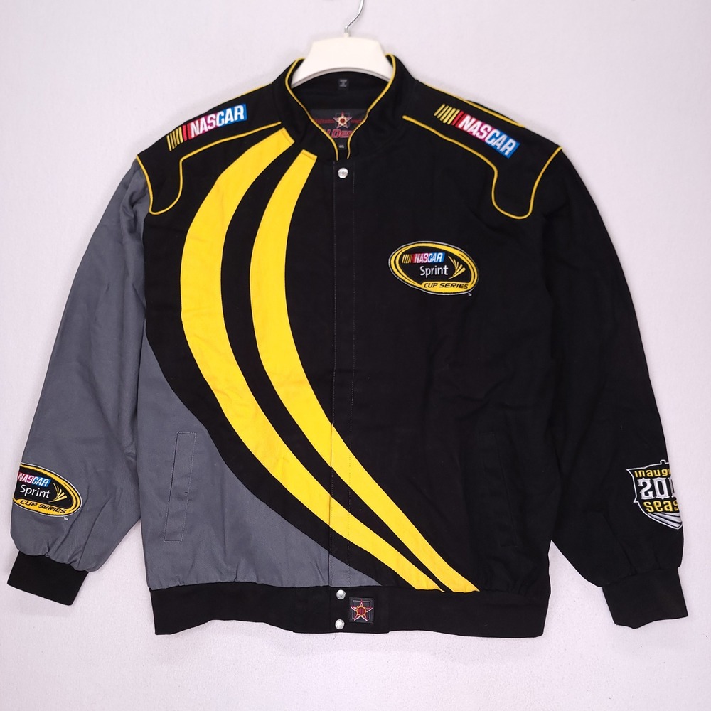 JH Design NASCAR Sprint Cup Series 2008 Inaugural Season Jacket Mens 4XL Black